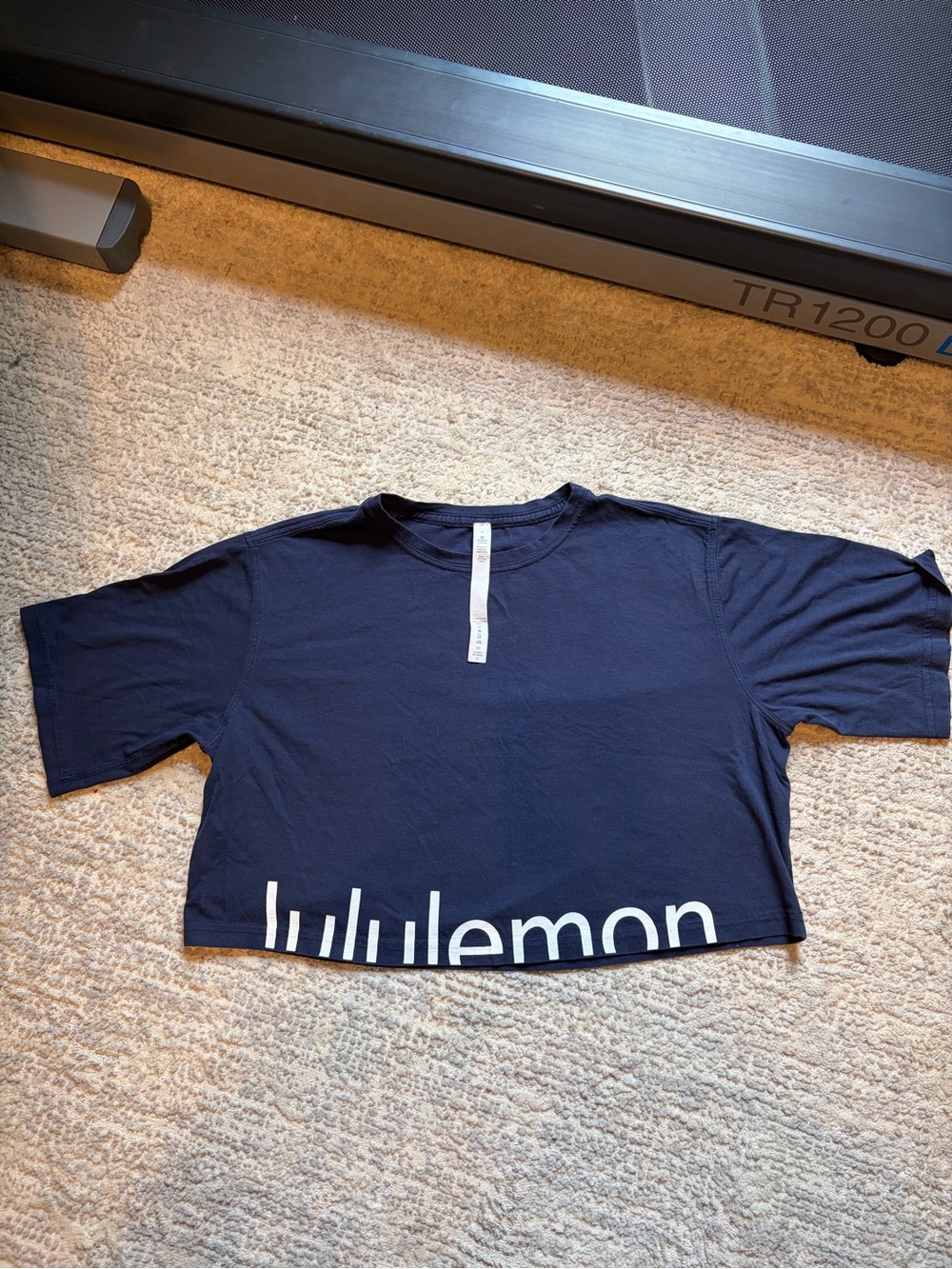Lululemon Cortes Crop Tee (Expression) - Midnight Navy